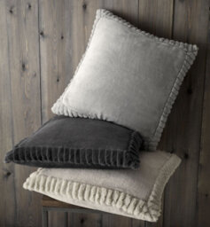 Catherine Lansfield Living Crushed Velvet  45X45Cm Cushion Natural - thumbnail 2