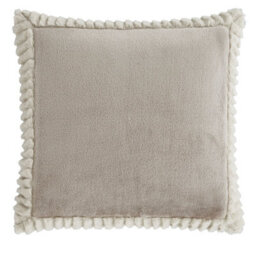 Catherine Lansfield Living Crushed Velvet  45X45Cm Cushion Natural - thumbnail 1