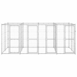 Berkfield Outdoor Dog Kennel Galvanised Steel 9.68 M2 - thumbnail 2