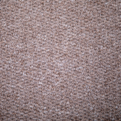 FloorMatch Almond Brown Shade Carpet Berber Loop Durable Hard Wearing Pile 4mm Thick - 4M Width - image 1