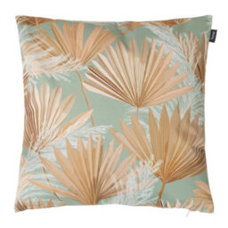 Icon Indoor And Outdoor Pampas Grass Print Waterproof Filled Cushion Stone