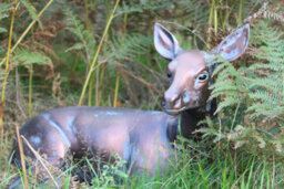 Inspirational Gifting Doe Laying Garden Sculpture Cast Aluminium Ornament - thumbnail 7