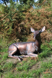 Inspirational Gifting Doe Laying Garden Sculpture Cast Aluminium Ornament - thumbnail 8