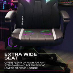 X Rocker Tempest Rgb Ergonomic Pc Gaming Chair With Led Lights - Black - thumbnail 4