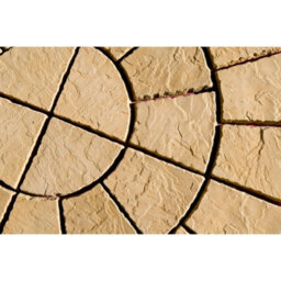 Sylkbuild Extra Large Circular Patio Kit - Santa Maria- Barley - (Diam) 3.48M - thumbnail 3