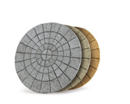 Sylkbuild Extra Large Circular Patio Kit - Santa Maria- Barley - (Diam) 3.48M - thumbnail 2
