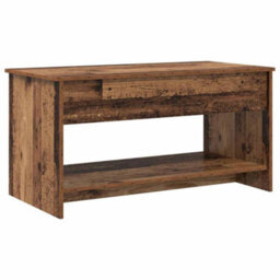 Berkfield Coffee Table Old Wood 102 X 50 X 52.5 Cm Engineered Wood - thumbnail 2