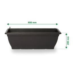 Verve Florus Rectangular Plastic Trough 15L (W)24.5Cm - thumbnail 3