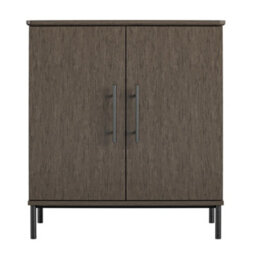 Dorel Vivinne Storage Cabinet With 2 Doors In Grey Oak Look - thumbnail 1