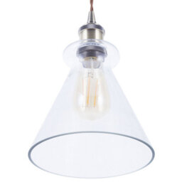 Wyld And Coco Haven Home Brass Glass Pendant, Industrial E27 Ceiling Light - thumbnail 4