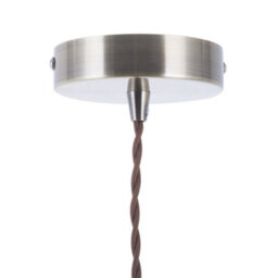 Wyld And Coco Haven Home Brass Glass Pendant, Industrial E27 Ceiling Light - thumbnail 7