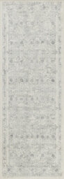Livabliss Roma-Vintage Grey Cream Ivory Traditional Boho Living Dining Bedroom Rug 69 X 221 Cm Easy Care, Non Shedding - thumbnail 1