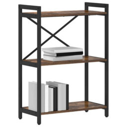 Berkfield Bookcase Smoked Oak 60 X 30 X 83 Cm Engineered Wood - thumbnail 3