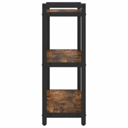 Berkfield Bookcase Smoked Oak 60 X 30 X 83 Cm Engineered Wood - thumbnail 6