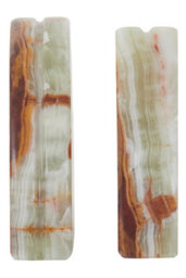 Orsina Two Onyx Bookends,easy Accessible Bookends Sculpture, Easy To Clean Onyx Marble Bookends - thumbnail 2