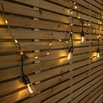 Samuel Alexander 9.5M Set Of 20 Connectable Festoon Drop Lights With Led Cable In Warm White - image 1