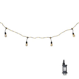 Samuel Alexander 9.5M Set Of 20 Connectable Festoon Drop Lights With Led Cable In Warm White - thumbnail 9