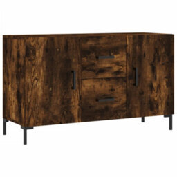 Berkfield Sideboard Smoked Oak 100X36X60 Cm Engineered Wood - thumbnail 2