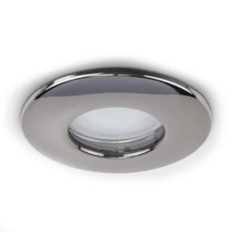 Valuelights Downlight Fire Rated Ip65 Black Chrome Ceiling Light Fitting Single Pack - thumbnail 1