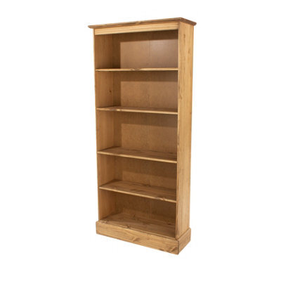 Core Products Cotswold Tall 5 Shelf Bookcase - Antique Wax Finish, H110.9Cm X W80.0Cm X D29.6Cm - image 1