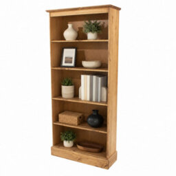 Core Products Cotswold Tall 5 Shelf Bookcase - Antique Wax Finish, H110.9Cm X W80.0Cm X D29.6Cm - thumbnail 6