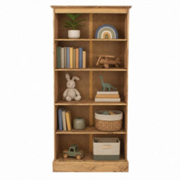 Core Products Cotswold Tall 5 Shelf Bookcase - Antique Wax Finish, H110.9Cm X W80.0Cm X D29.6Cm - thumbnail 7