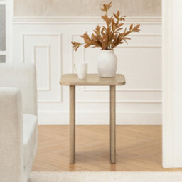 MH London Jem Side Table Solid Wood Living Room End Table Bedside Table Warm Sand  Wooden Side Table - thumbnail 3