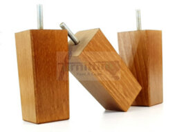 L&F 4X Replacement Furniture Legs Solid Wood 110mm High Sofas Chairs Settee Cabinets Legs M8 Tsp2055 - thumbnail 6