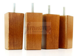 L&F 4X Replacement Furniture Legs Solid Wood 110mm High Sofas Chairs Settee Cabinets Legs M8 Tsp2055 - thumbnail 5