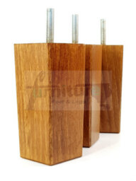 L&F 4X Replacement Furniture Legs Solid Wood 110mm High Sofas Chairs Settee Cabinets Legs M8 Tsp2055 - thumbnail 3