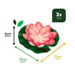 Gardenwize 3-Pack Solar Floating Lotus Lights Warm White Led Pond/water Feature Floating Garden Lights - thumbnail 2