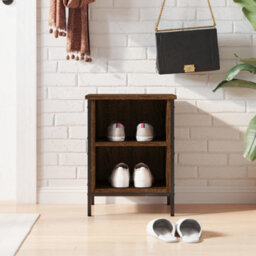 Walplus Shoe Cabinet Brown Oak 38X35X50 Cm Engineered Wood