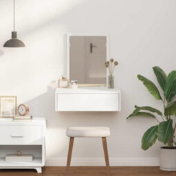 Walplus Dressing Table White 60 X 40 X 70 Cm Engineered Wood - thumbnail 4