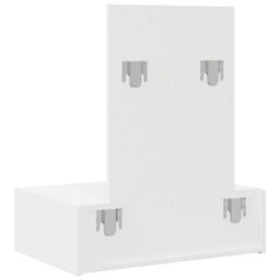 Walplus Dressing Table White 60 X 40 X 70 Cm Engineered Wood - thumbnail 8