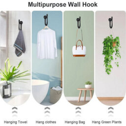 Oxford Homeware Satin Matte Black Effect Curtain Hold Back With Metal Ball Finials Heavy Duty Durable Wall Tie Backs Pair - thumbnail 4