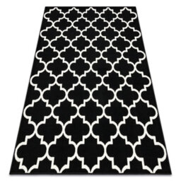 RugsX Carpet Bcf Morad Trelis Trelis Moroccan - Black 160X220 Cm - thumbnail 1