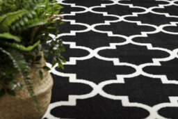 RugsX Carpet Bcf Morad Trelis Trelis Moroccan - Black 160X220 Cm - thumbnail 5