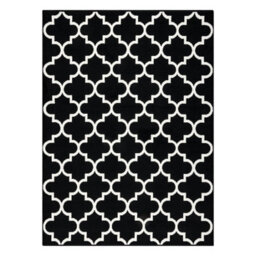 RugsX Carpet Bcf Morad Trelis Trelis Moroccan - Black 160X220 Cm - thumbnail 2
