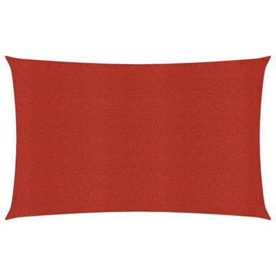 Berkfield Sunshade Sail 160 G/m2 Red 3X5 M Hdpe - image 1
