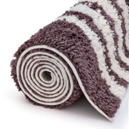 The Rugs Moodi Shaggy Purple Velvetine Rug Runner Scandinavian Thick High Pile For Living Rooms, Bedrooms, Hallways, Kitchens - thumbnail 6