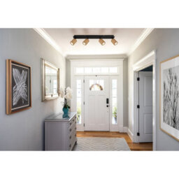 Luminosa Lighting Luminosa Wenzel Ceiling Spotlight Bar Matt Black 4X Gu10 - thumbnail 5