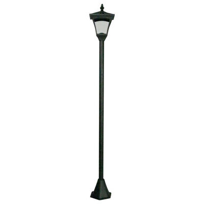 Solar Powered Height Adjustable Casablanca Lamp Post - 10 Lumen Weather & Uv Resistant Outdoor Garden Led Light - H126.5 X 15Cm - image 1