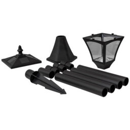 Solar Powered Height Adjustable Casablanca Lamp Post - 10 Lumen Weather & Uv Resistant Outdoor Garden Led Light - H126.5 X 15Cm - thumbnail 8