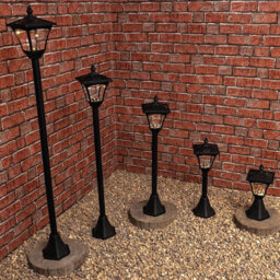 Solar Powered Height Adjustable Casablanca Lamp Post - 10 Lumen Weather & Uv Resistant Outdoor Garden Led Light - H126.5 X 15Cm - thumbnail 4