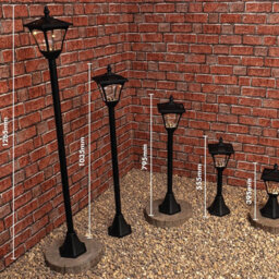 Solar Powered Height Adjustable Casablanca Lamp Post - 10 Lumen Weather & Uv Resistant Outdoor Garden Led Light - H126.5 X 15Cm - thumbnail 6