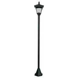 Solar Powered Height Adjustable Casablanca Lamp Post - 10 Lumen Weather & Uv Resistant Outdoor Garden Led Light - H126.5 X 15Cm - thumbnail 1