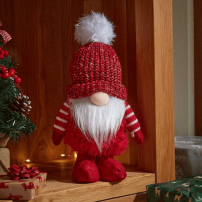 Samuel Alexander 30Cm Red Gonk With Bobbly Hat Christmas Decoration - image 1