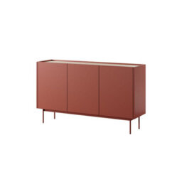 Arte Frisk - Chic Sideboard Cabinet (H830mm W1440mm D37mm) With Ample Storage In Clay Red - thumbnail 2