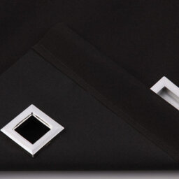 A.unique Home Premium Quality Trimmable Square Eyelet Window Roller Blind - 4Ft - Black - 120Cm (W) X 170Cm (L) - thumbnail 3