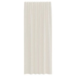 Berkfield Voile Curtains With Rod Pockets 2 Pcs Cream - thumbnail 4